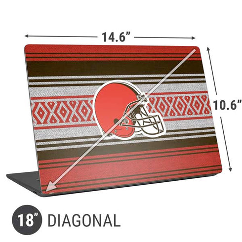 NFL Cleveland Browns Trailblazer Universal Laptop 18in (14.6 x 10.6in) Skin