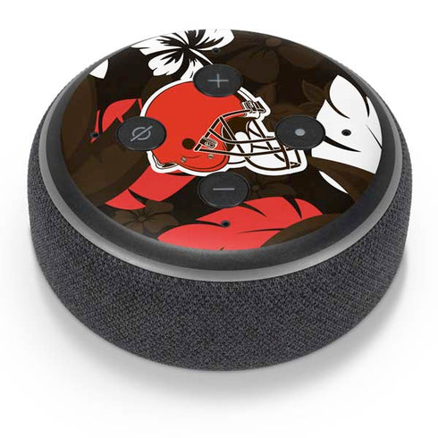 NFL Cleveland Browns Tropical Print Amazon Echo Dot Skin