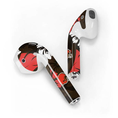 NFL Cleveland Browns Tropical Print Apple AirPods Skin