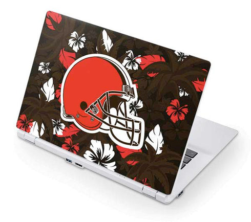 NFL Cleveland Browns Tropical Print Acer Chromebook Skin