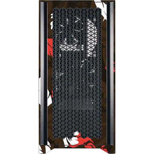 NFL Cleveland Browns Tropical Print Corsair 4000D Tempered Glass Mid-Tower ATX Case Skin