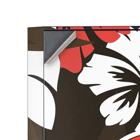 NFL Cleveland Browns Tropical Print Corsair 4000D Tempered Glass Mid-Tower ATX Case Skin