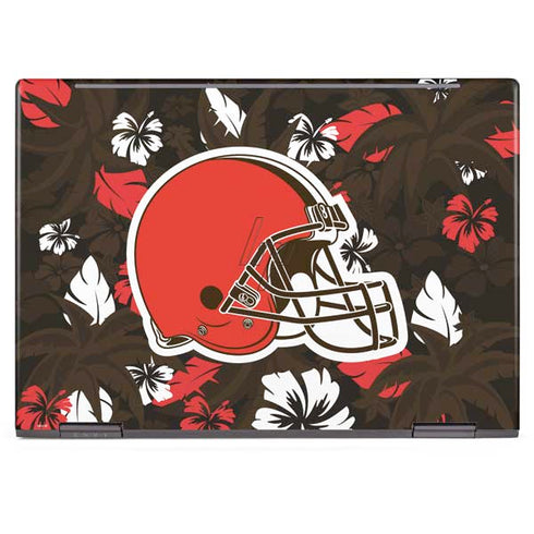 NFL Cleveland Browns Tropical Print HP Envy Skin