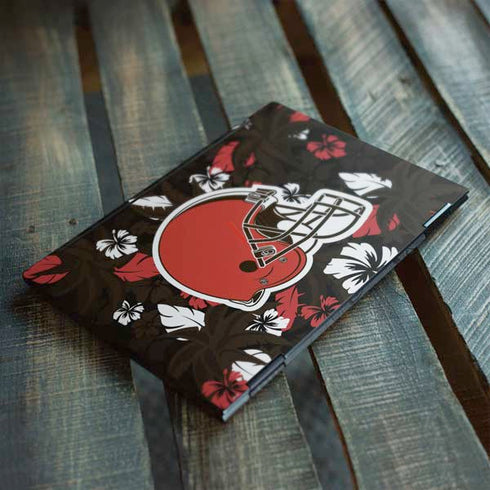 NFL Cleveland Browns Tropical Print HP Envy Skin