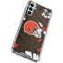 NFL Cleveland Browns Tropical Print Galaxy A15 5G Clear Case