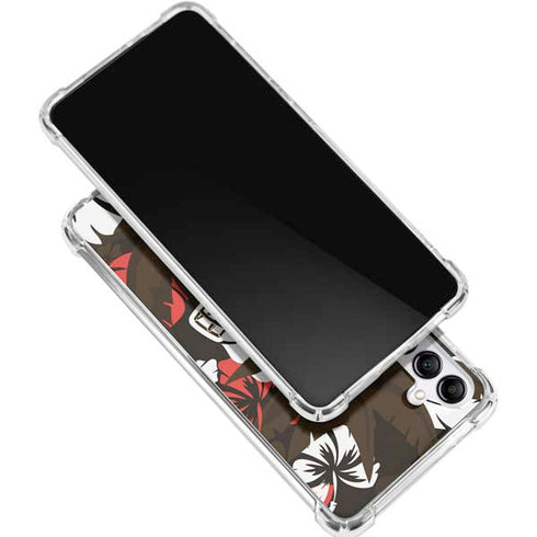 NFL Cleveland Browns Tropical Print Galaxy A15 5G Clear Case