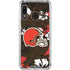 NFL Cleveland Browns Tropical Print Galaxy A30 Clear Case