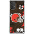 NFL Cleveland Browns Tropical Print Galaxy A32 5G Clear Case