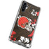 NFL Cleveland Browns Tropical Print Galaxy A54 5G Clear Case
