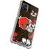 NFL Cleveland Browns Tropical Print Galaxy A71 5G Clear Case