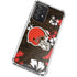 NFL Cleveland Browns Tropical Print Galaxy A72 5G Clear Case