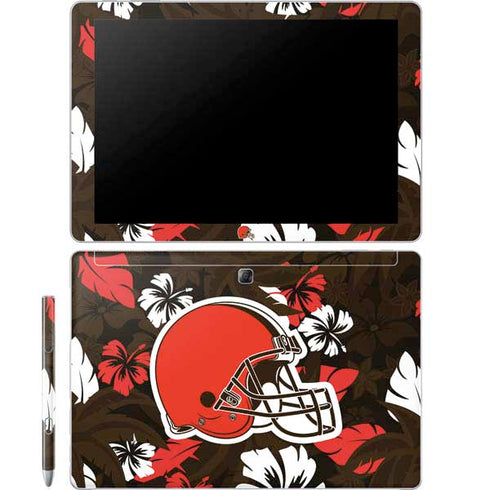 NFL Cleveland Browns Tropical Print Galaxy Book 12in Skin