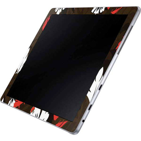 NFL Cleveland Browns Tropical Print Galaxy Book 12in Skin