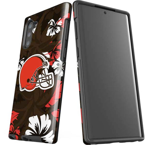 NFL Cleveland Browns Tropical Print Galaxy Note 10 Pro Case