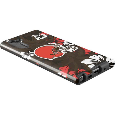 NFL Cleveland Browns Tropical Print Galaxy Note 10 Pro Case