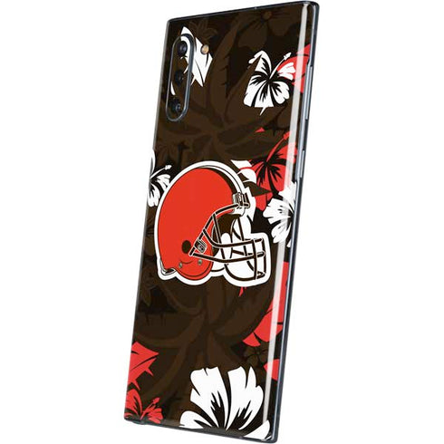 NFL Cleveland Browns Tropical Print Galaxy Note 10 Skin