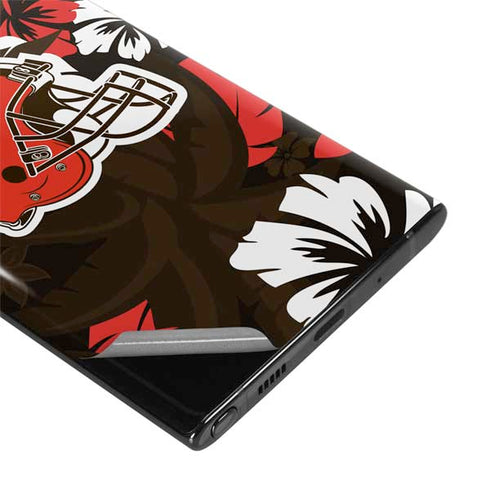 NFL Cleveland Browns Tropical Print Galaxy Note 10 Skin