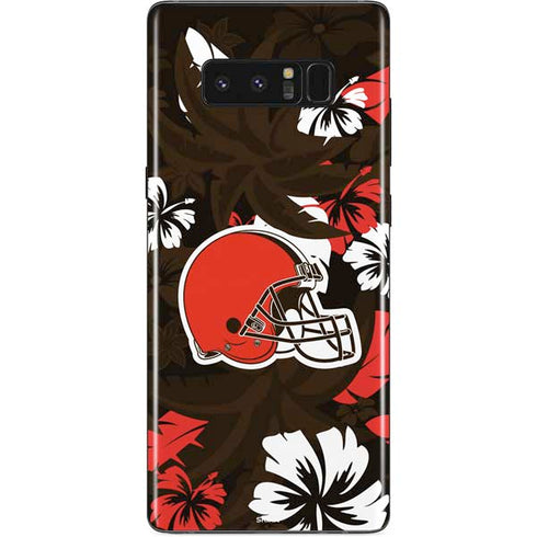 NFL Cleveland Browns Tropical Print Galaxy Note 8 Skin