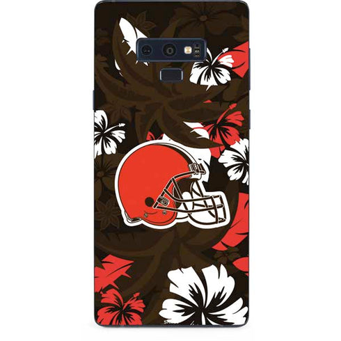 NFL Cleveland Browns Tropical Print Galaxy Note 9 Skin