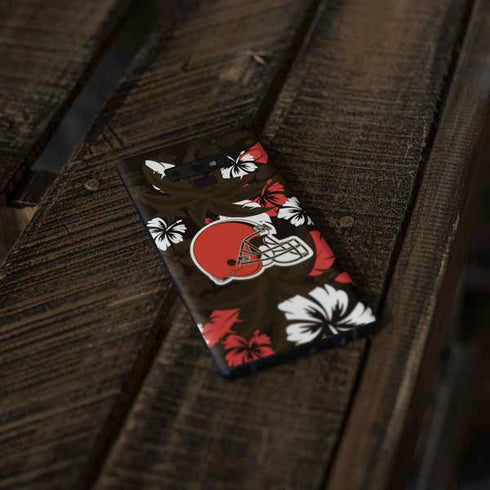 NFL Cleveland Browns Tropical Print Galaxy Note 9 Skin