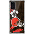 NFL Cleveland Browns Tropical Print Galaxy Note20 5G Clear Case