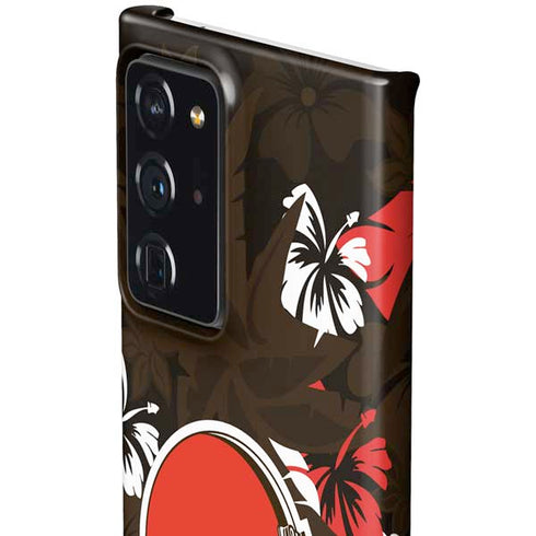 NFL Cleveland Browns Tropical Print Galaxy Note20 Ultra 5G Lite Case
