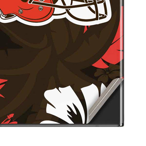 NFL Cleveland Browns Tropical Print Galaxy Note20 Ultra 5G Skin