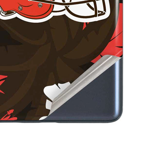 NFL Cleveland Browns Tropical Print Galaxy S20 Fan Edition Skin