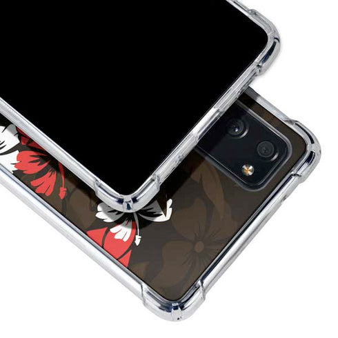 NFL Cleveland Browns Tropical Print Galaxy S20 FE Clear Case