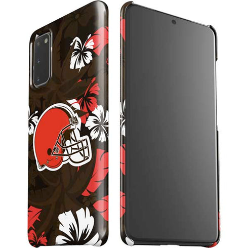 NFL Cleveland Browns Tropical Print Galaxy S20 Lite Case