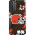 NFL Cleveland Browns Tropical Print Galaxy S21 5G Pro Case
