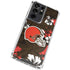 NFL Cleveland Browns Tropical Print Galaxy S21 Ultra 5G Clear Case