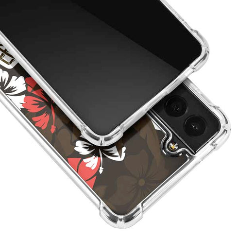 NFL Cleveland Browns Tropical Print Galaxy S22 Clear Case