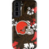 NFL Cleveland Browns Tropical Print Galaxy S22 Pro Case