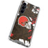 NFL Cleveland Browns Tropical Print Galaxy S23 FE Clear Case