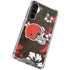 NFL Cleveland Browns Tropical Print Galaxy S23 Plus Clear Case