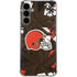 NFL Cleveland Browns Tropical Print Galaxy S24 Plus Clear Case