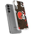NFL Cleveland Browns Tropical Print Galaxy S24 Plus Clear Case