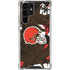 NFL Cleveland Browns Tropical Print Galaxy S24 Ultra Clear Case
