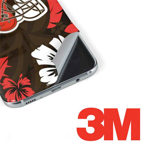 NFL Cleveland Browns Tropical Print Galaxy S8 Plus Skin