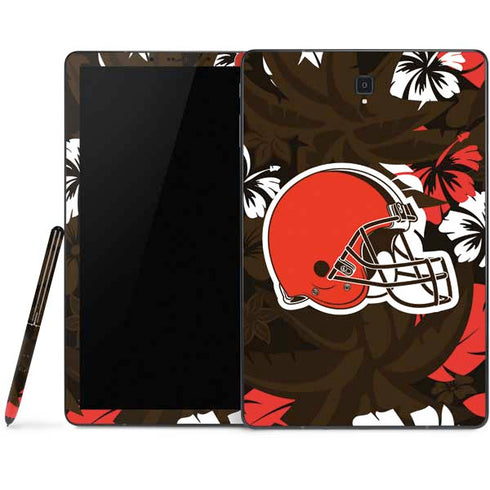 NFL Cleveland Browns Tropical Print Samsung Galaxy Tab Skin