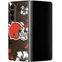 NFL Cleveland Browns Tropical Print Galaxy Z Fold4 5G Skin