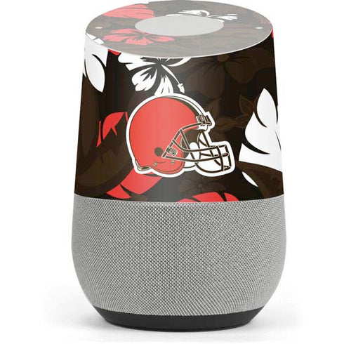 NFL Cleveland Browns Tropical Print Google Home Skin