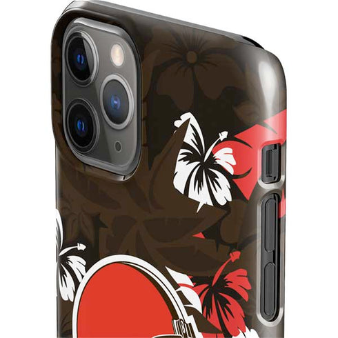 NFL Cleveland Browns Tropical Print iPhone 11 Pro Lite Case