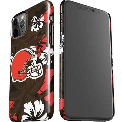 NFL Cleveland Browns Tropical Print iPhone 11 Pro Lite Case