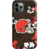 NFL Cleveland Browns Tropical Print iPhone 12 Pro Impact Case