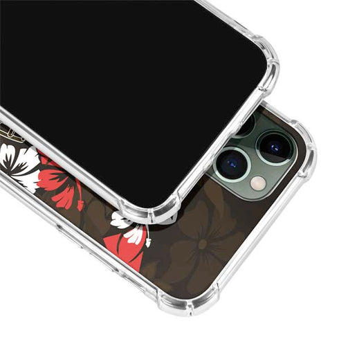 NFL Cleveland Browns Tropical Print iPhone 12 Pro Max Clear Case