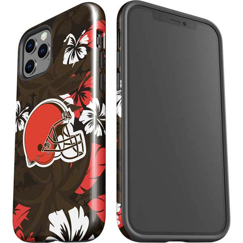 NFL Cleveland Browns Tropical Print iPhone 12 Pro Max Impact Case