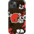 NFL Cleveland Browns Tropical Print iPhone 13 Impact Case
