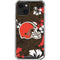 NFL Cleveland Browns Tropical Print iPhone 13 Mini Clear Case